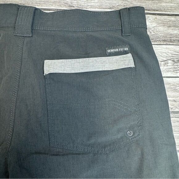 G.H. Bass & Co. Men's Casual Shorts Grey Gray 32 9.5 Inseam Quick Dry Pockets - Picture 5 of 11